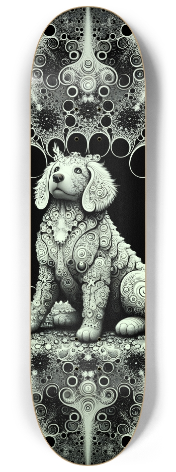 Fractal Coloring Page Dog #2 #2