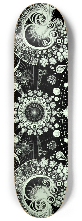 B&W Fractal #12 #2 8-1/4 Skateboard Deck