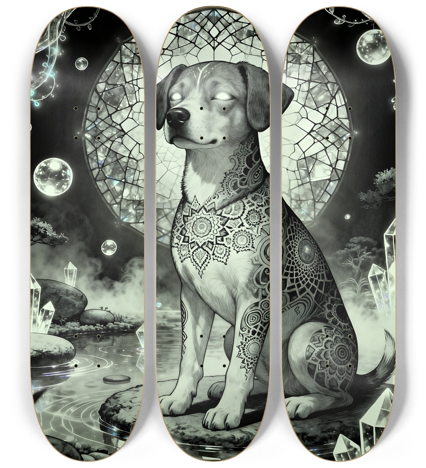 Fractal Coloring Page Dog #5