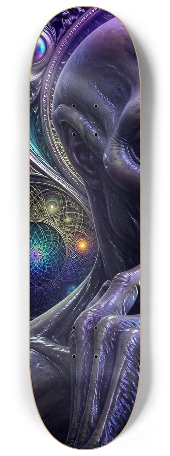 Fractal Gray Skin #12 #1 8-1/4 Skateboard Deck
