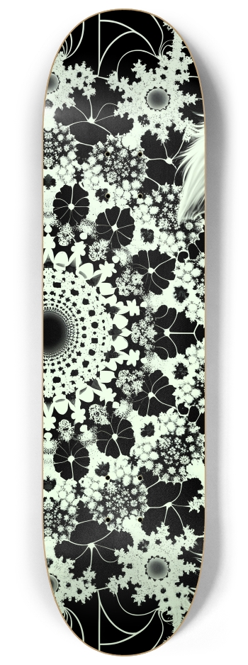 Fractal Coloring Page Dog #30 #1 8-1/4 Skateboard Deck