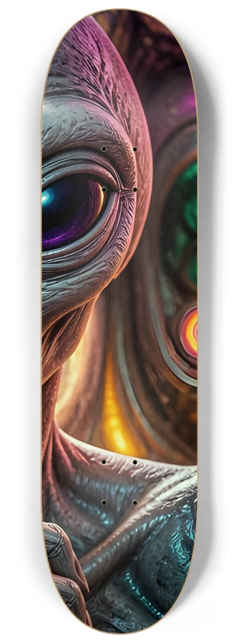 Fractal Gray Skin #13 #3 8-1/4 Skateboard Deck