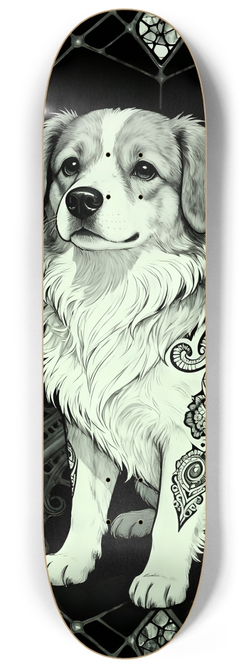 Fractal Coloring Page Dog #29 #2