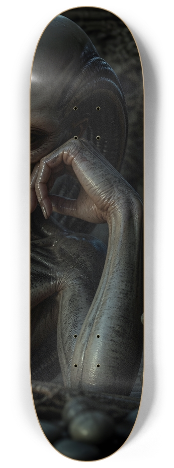 Fractal Gray Skin #11 #3 8-1/4 Skateboard Deck