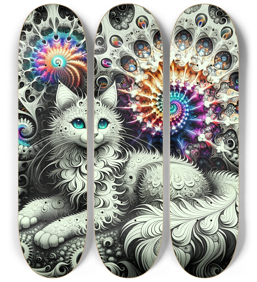 Fractal Coloring Page Cat #29