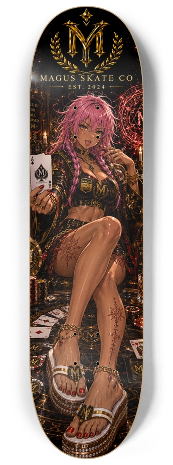 Magus Skate Co "Poker Mage" 8-1/4 Skateboard Deck
