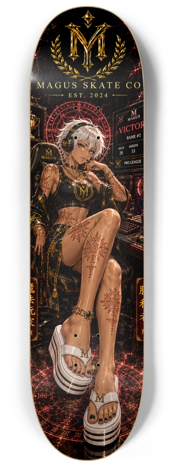 Magus Skate Co "Professional Gamer Mage" 8-1/4 Skateboard Deck