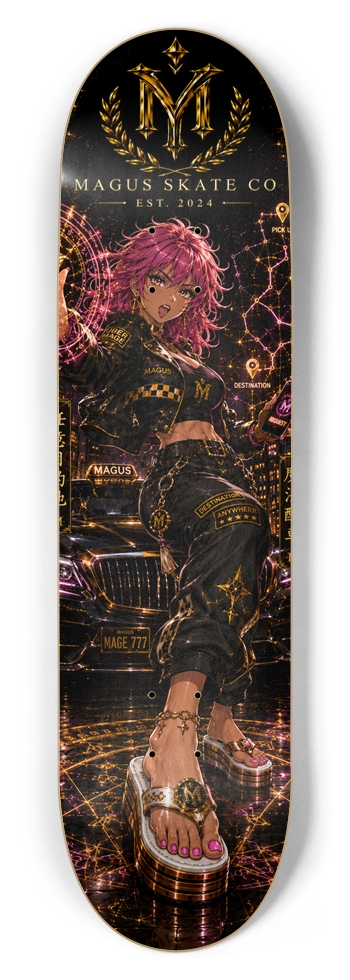 Magus Skate Co "Uber Mage Driver" 8-1/2 Skateboard Deck