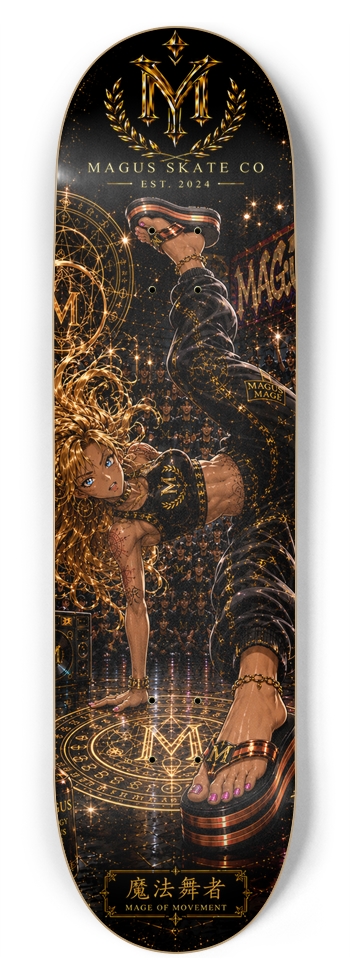 Magus Skate Co "Break Dancer Mage" 8-3/4 Inch Skateboard