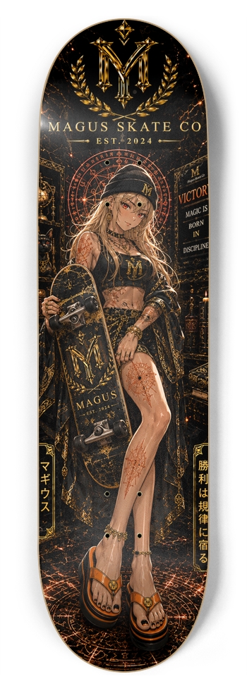 Magus Skate Co "Skateboard Mage" 8-3/4 Inch Skateboard