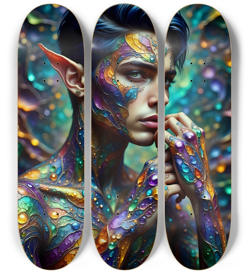 The Elf Prince - Brunette #13 3 Deck Wall Series