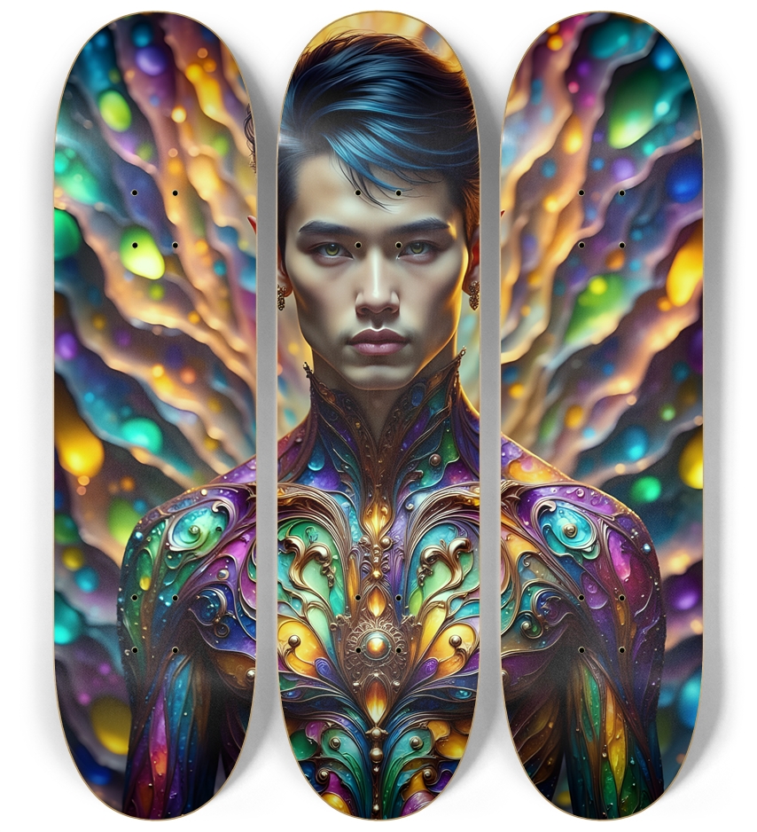 The Elf Prince - Brunette #12 3 Deck Wall Series