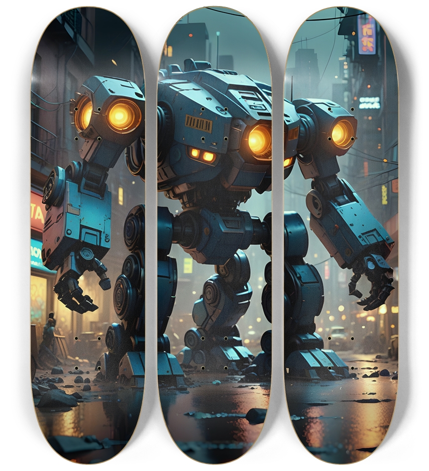 Battlebot #2 3 Deck Wall Series