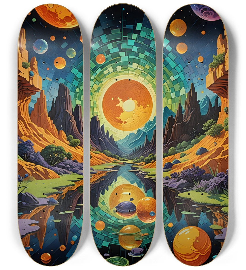 Sci-Fi #6 3 Deck Wall Series