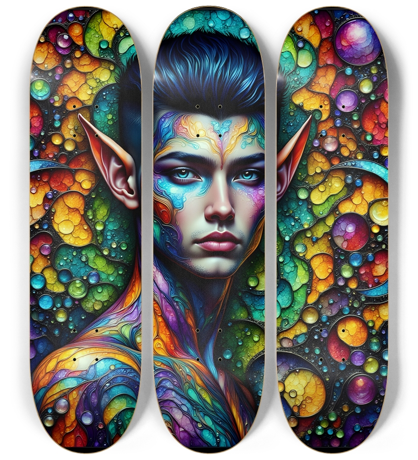 The Elf Prince - Brunette #18 3 Deck Wall Series