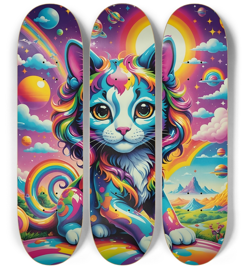 Neon Airbrush Feline #2