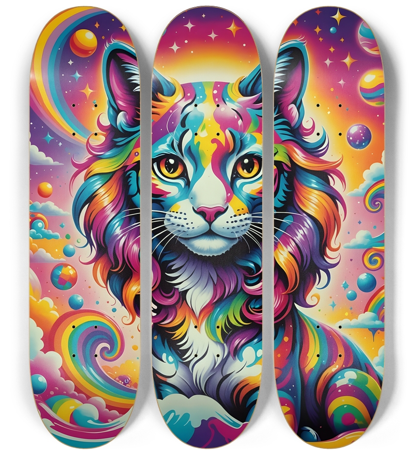 Neon Airbrush Feline #1