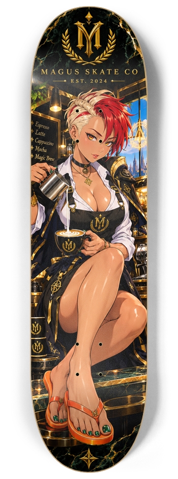Magus Skate Co "Barista Mage" 8-1/4 Skateboard Deck