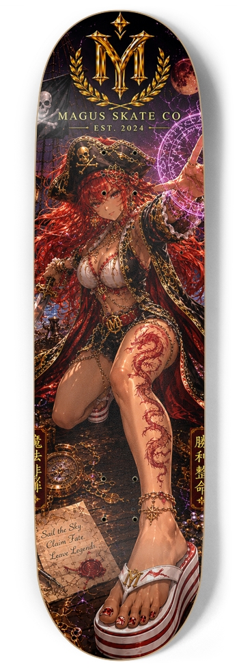 Magus Skate Co "Pirate Mage" 9 Inch Skateboard