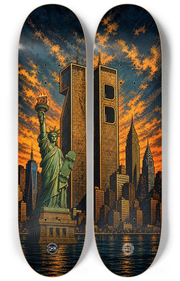 Twin Towers 2 Deck Wall Series
