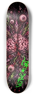 Cerebral Chaos skateboard deck