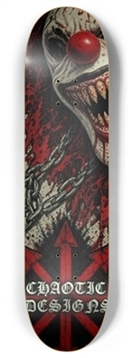 Chaotic Blood Clown skateboard deck