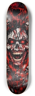 Screaming Blood Face skateboard deck