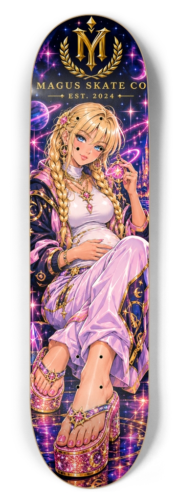 Magus Skate Co "Pregnant Princess Mage" 8-1/2 Skateboard Deck