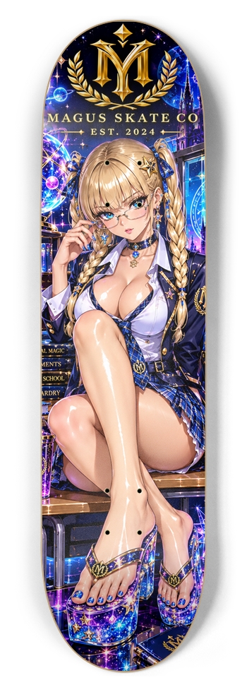 Magus Skate Co "High School Mage" 8-1/2 Skateboard Deck