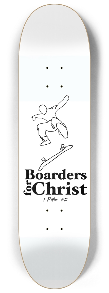 Gifts Deck (white) 8-1/4 Skateboard Deck