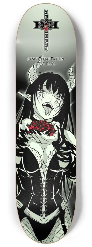 Resist D Glow in the Dark 8.25 8-1/4 Skateboard Deck