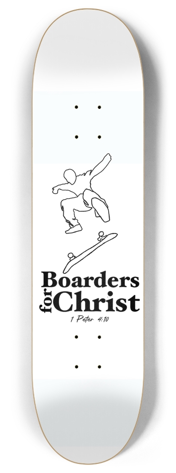 Gifts Deck (white) 8 Inch Skateboard Deck