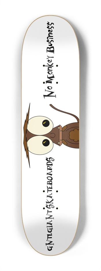 No Monkey Buisness Mini White