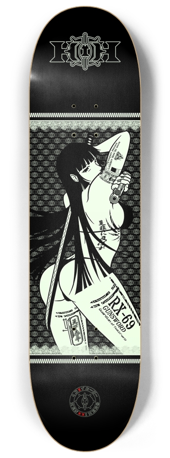 Kaho Glow in the Dark 8.25 8-1/4 Skateboard Deck