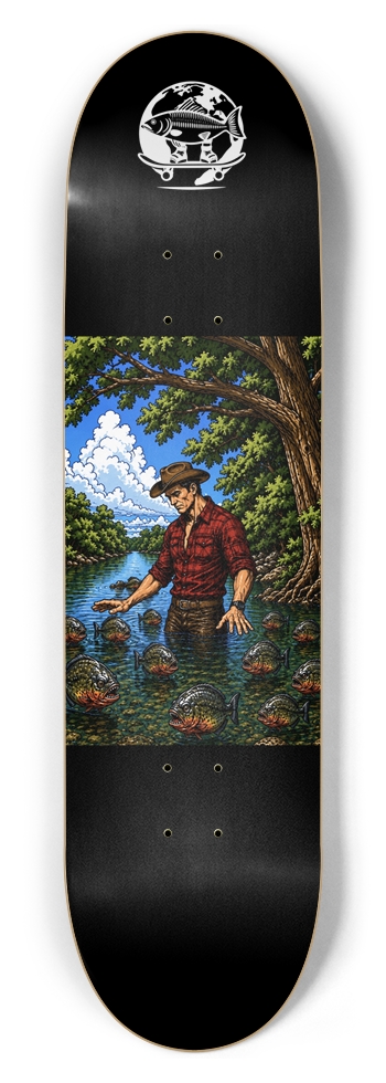 8.5 Piranha Tamer Global Skate 8-1/2 Skateboard Deck