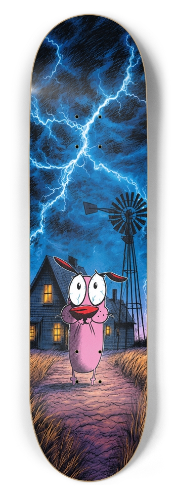 Courage The Cowardly Dog Deck 8-1/2 Skateboard Deck
