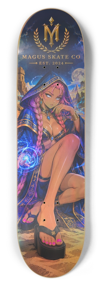 Magus Skate Co "Blue Mage (Anime Alternate)" 8-1/2 Skateboard Deck