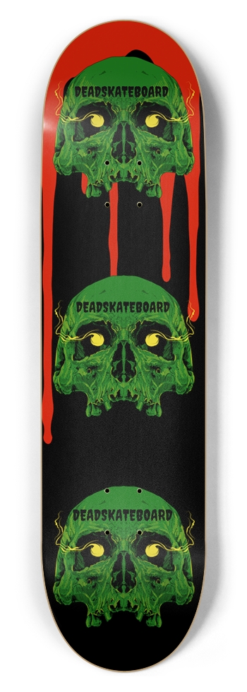 DEADSKATEBOARD 3 BLOODY SKULLS