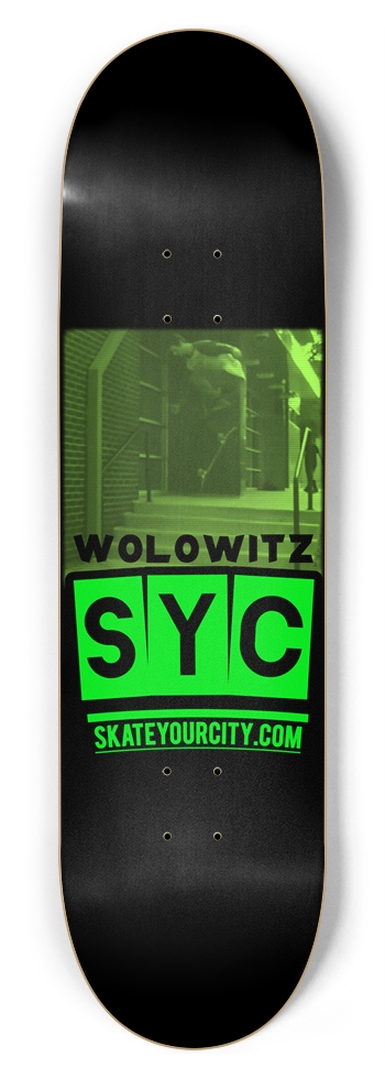 SYC Zach Wolowitz 8.75" 8-3/4 Inch Skateboard