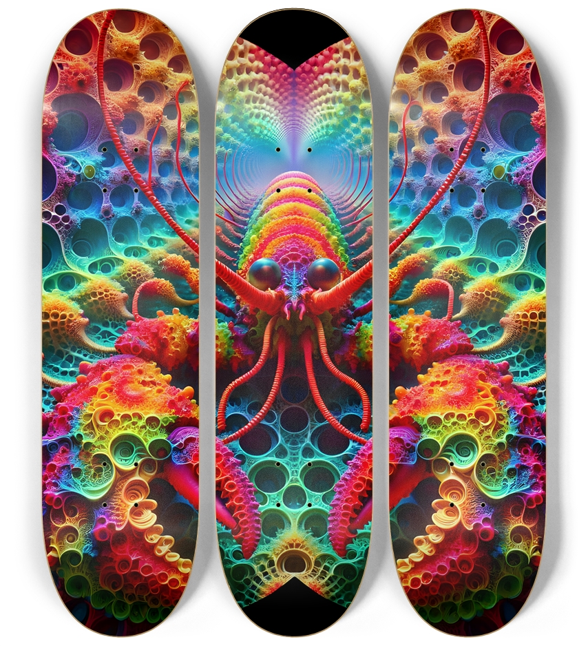 Psychedelic Fractal Lobster #3a