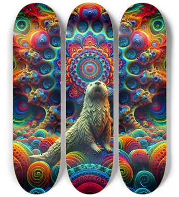 Psychedelic Fractal Otter #5