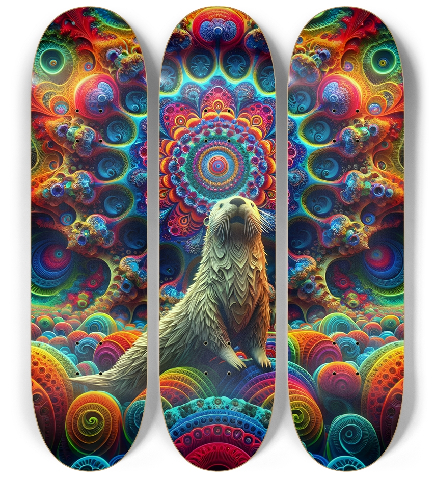 Psychedelic Fractal Otter #5
