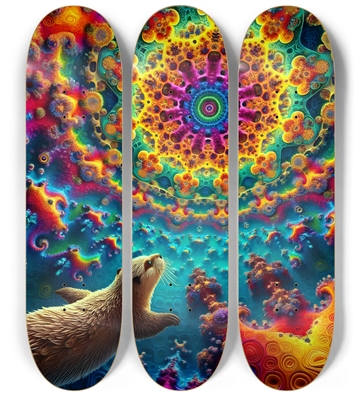 Psychedelic Fractal Otter #1