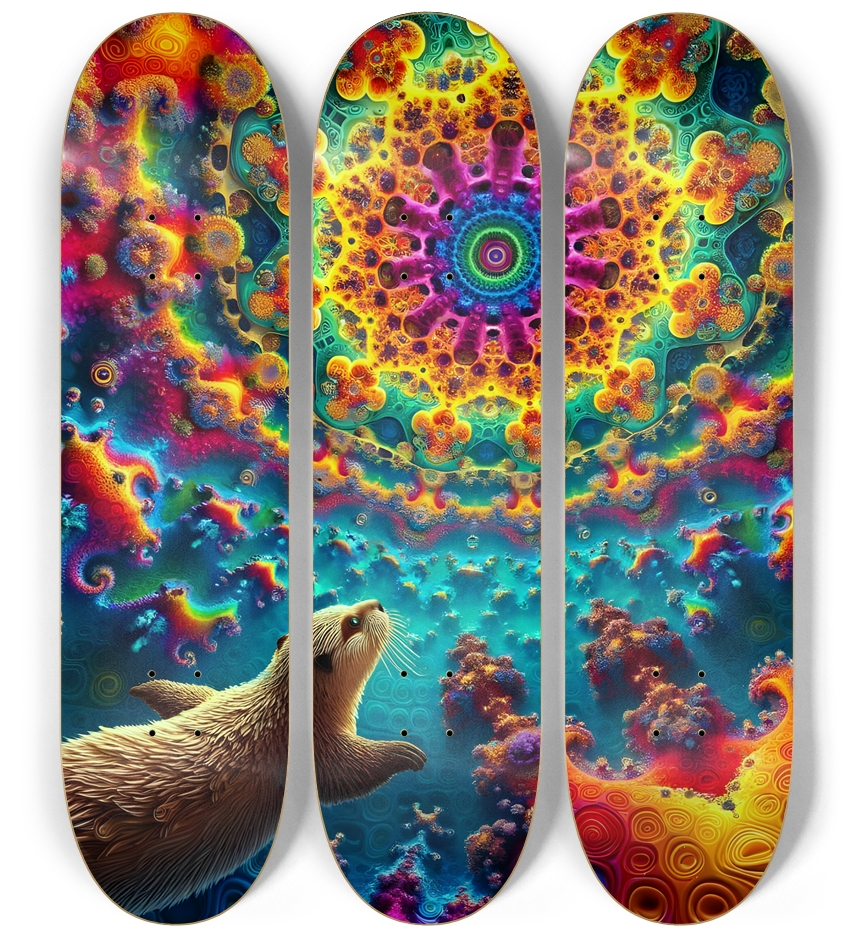 Psychedelic Fractal Otter #1