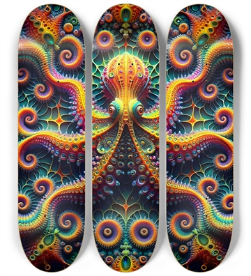Psychedelic Fractal Octopus #4