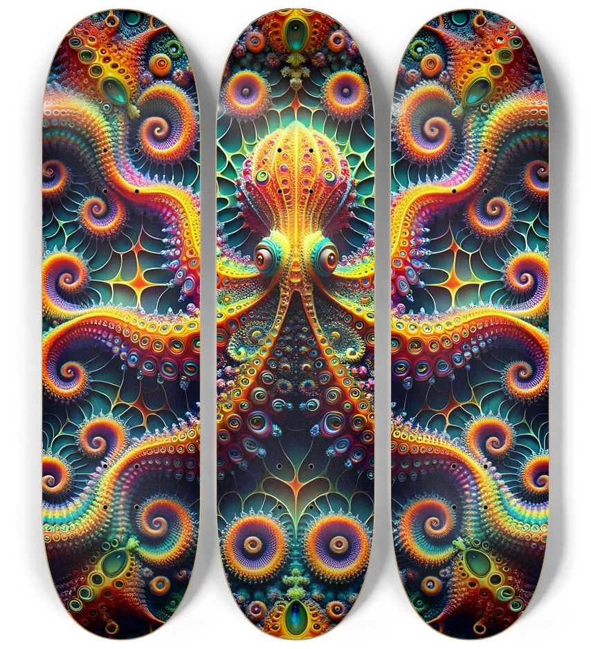 Psychedelic Fractal Octopus #4