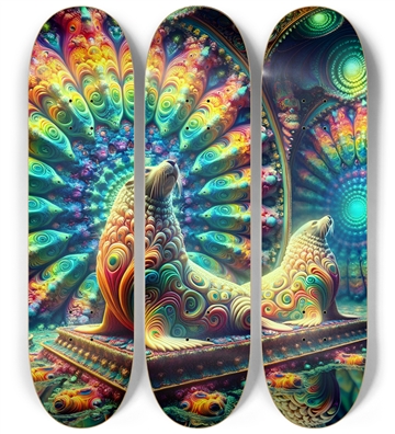 Psychedelic Fractal Sea Lion #1