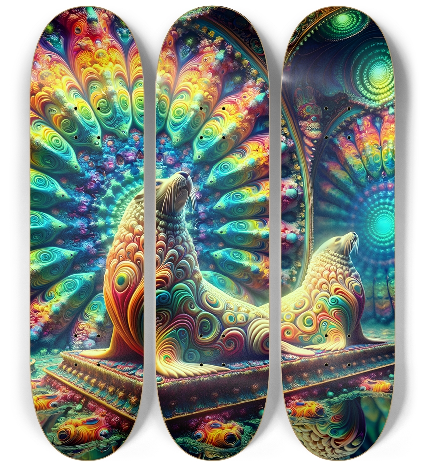 Psychedelic Fractal Sea Lion #1