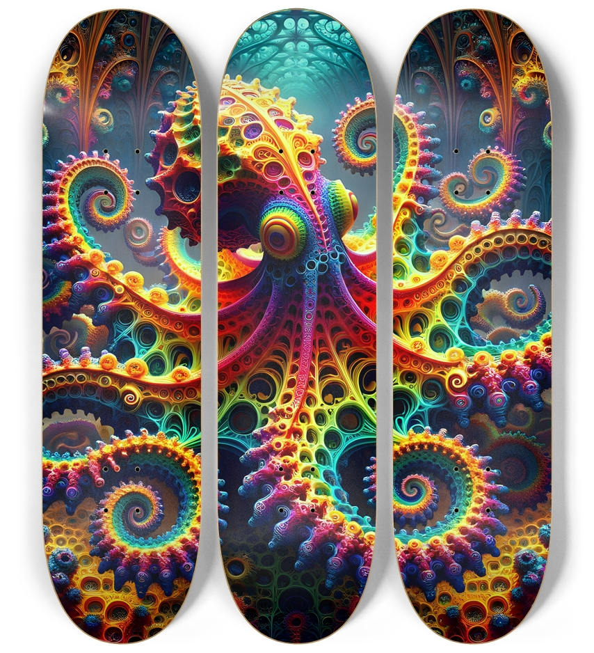 Psychedelic Fractal Octopus #3