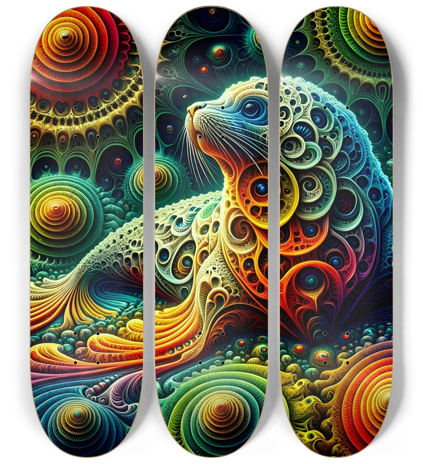 Psychedelic Fractal Sea Lion #3